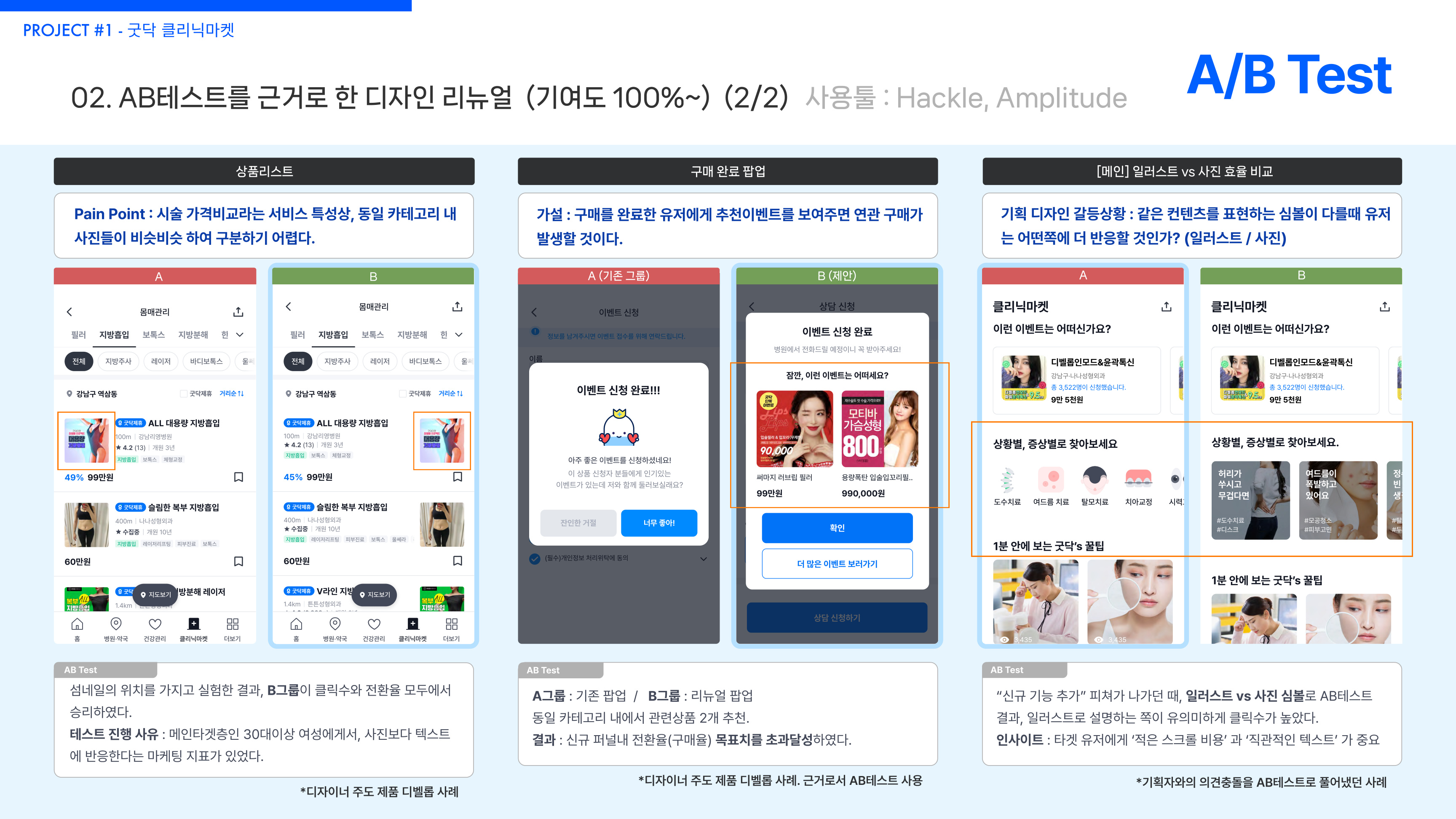 AB 테스트 기반 개선