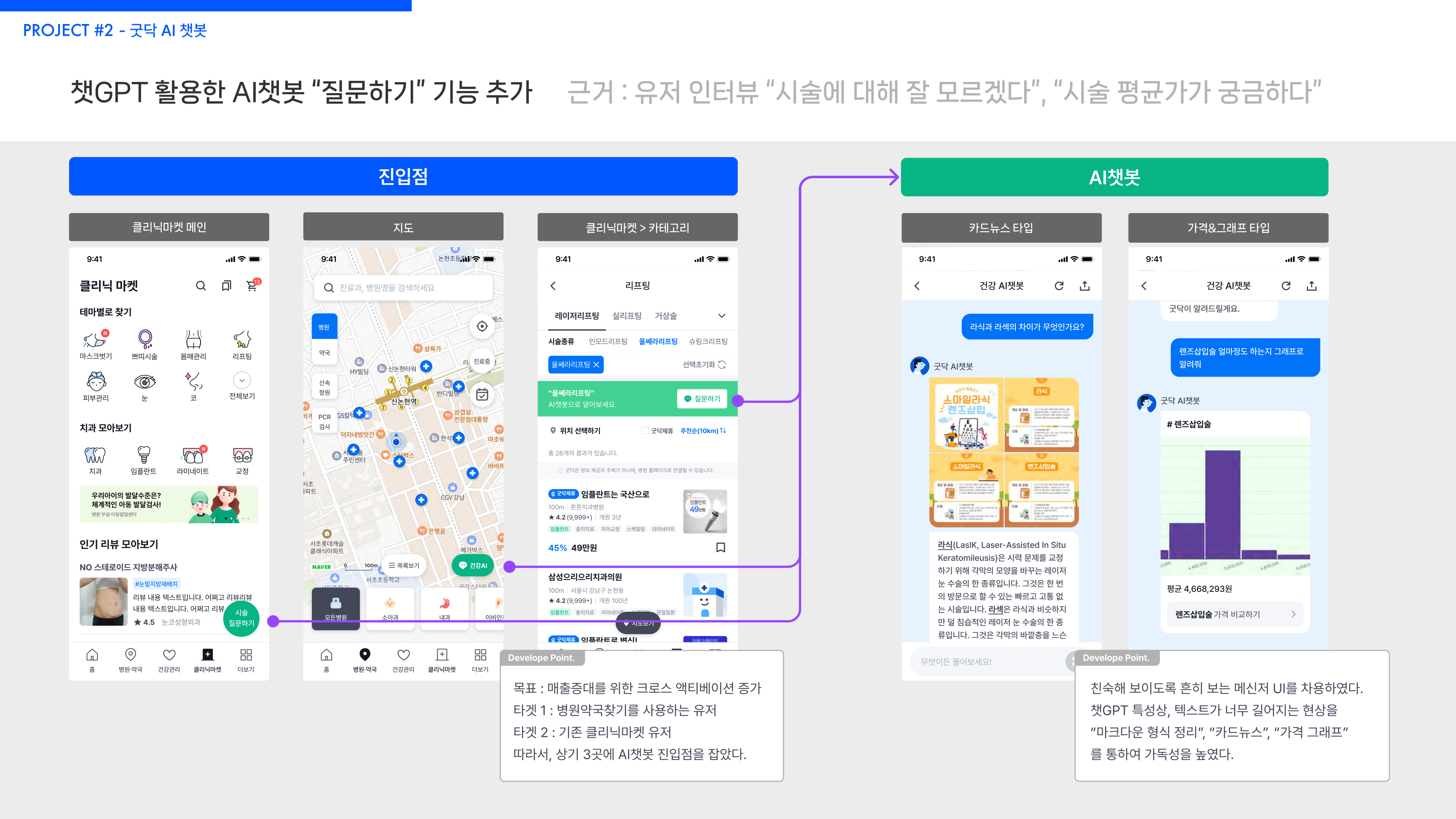 AI 챗봇 화면